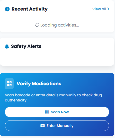 Alert interface mockup